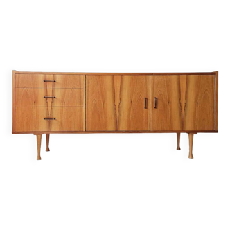 Walnut sideboard designed by Grabiński, Mid-Century Central Europe 1960s