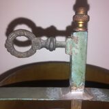 Painted metal hot water bottle lamp