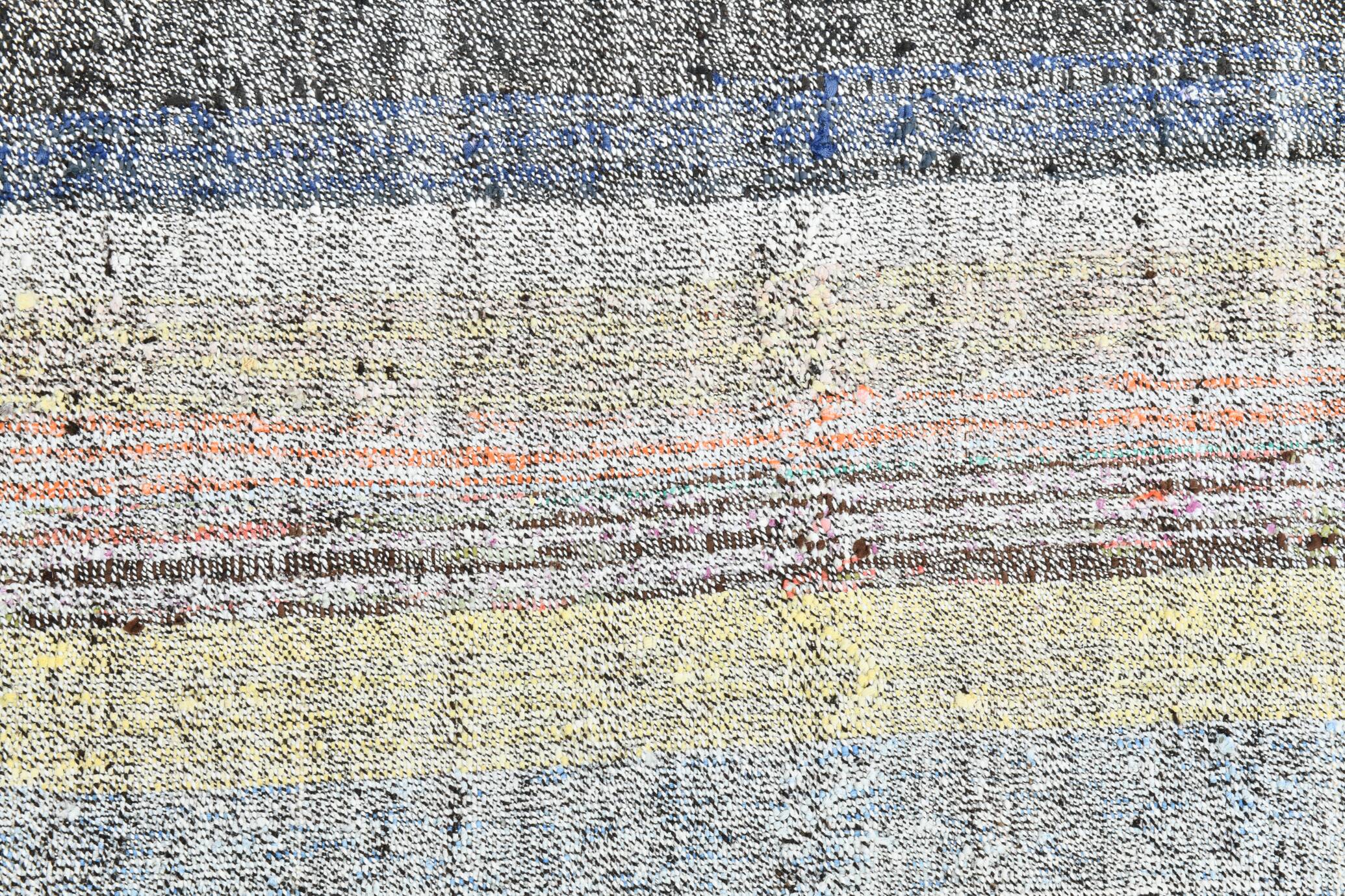 7x10 Soft Pastel Bohemian Hand Woven Turkish Kilim Rug, 220x304Cm