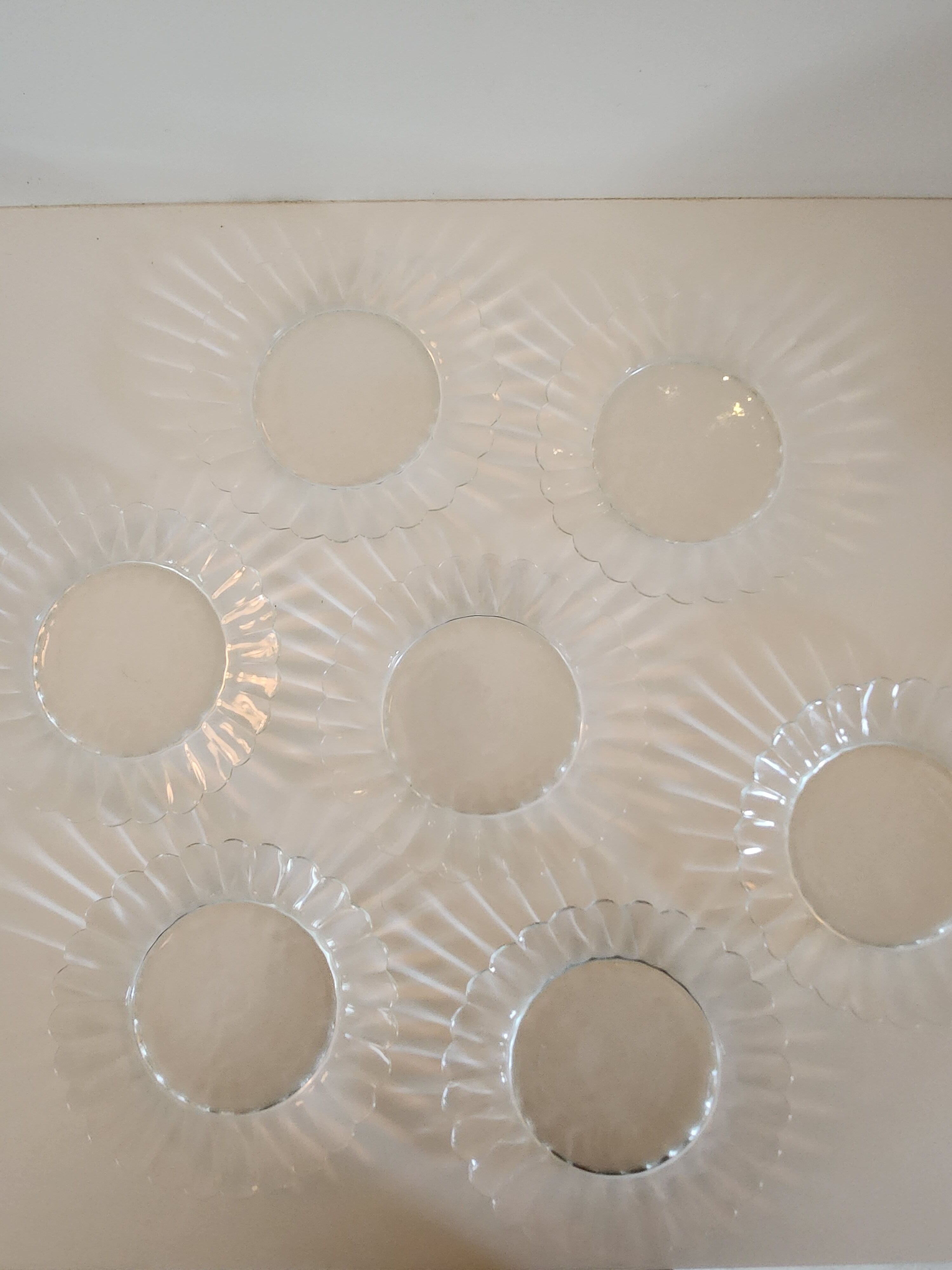 7 dessert plates Duralex Marguerite