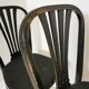 Set of 4 Vintage Black Wooden Dining Chairs: STOL Kamnik, 70s, Yugoslavia