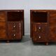 1935s pair of rare Art Deco bedside tables, Czechoslovakia