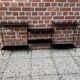 Black metal string shelf vintage 1960