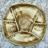 6 Longchamp Fondue Plates – 22 cm – Vintage Enameled Stoneware