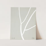 Abstract lines on grey giclee print, 50x70cm