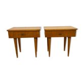 Pair of vintage bedside tables