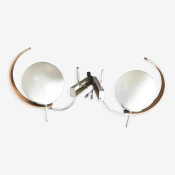 Duo of wall lamps - 70s