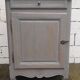 Buffet 1 porte en bois patiné gris