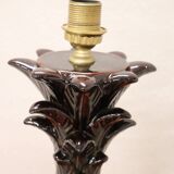 Vintage Brown Ceramic Pineapple Desk Lamp, 1970s