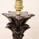 Vintage Brown Ceramic Pineapple Desk Lamp, 1970s