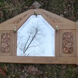 Art Deco mirror coat rack