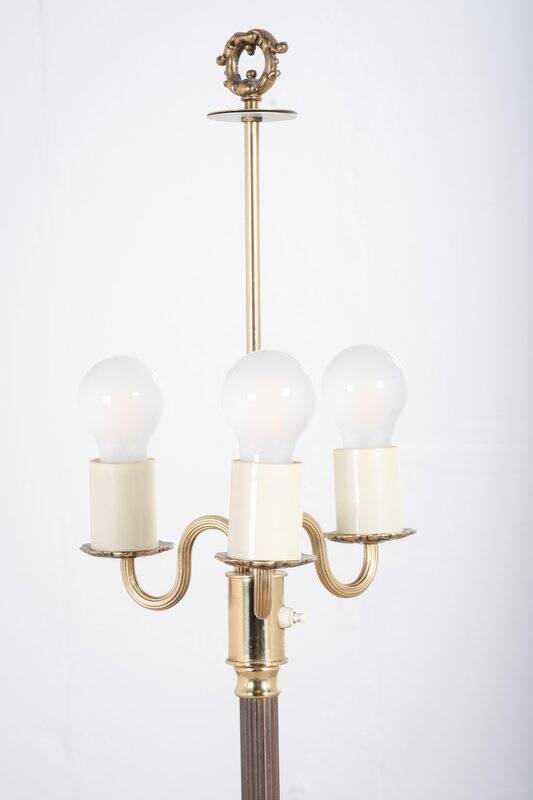 Danish 3-Arm Floor Lamp in Brass, 1960s