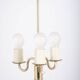 Danish 3-Arm Floor Lamp in Brass, 1960s