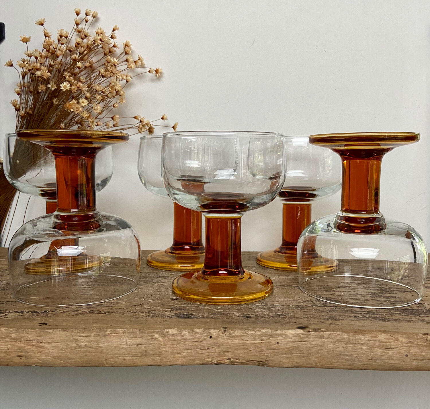 6 vintage luminarc france cups