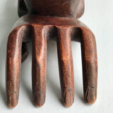 Pair of carved wooden hands