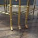 Vintage Maison Baguès faux bamboo nesting tables set