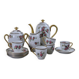 Limoges porcelain coffee service F.Legrand (13 pieces), early 20th century