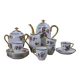 Service à café porcelaine Limoges F.Legrand (13 pièces), début XXème