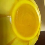 Art Deco yellow glass paste vase