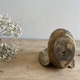 Peacock statuette in vintage brass