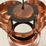 Copper Ceiling Lamp by Verner Schou für Coronell, 1967