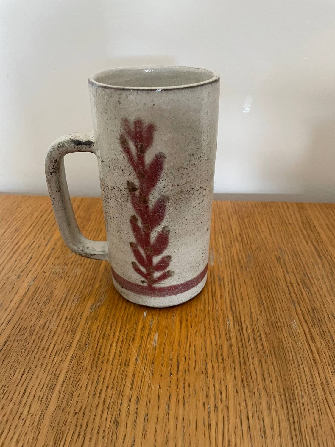 Vintage tankard signed Gustave Reynaud – Atelier Le Mûrier, Vallauris –