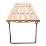 Mid-century slatted bench by Harry Bertoia for Knoll International, USA, 1960s.