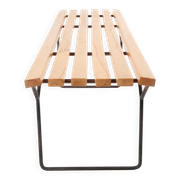 Mid-century slatted bench by Harry Bertoia for Knoll International, USA, 1960s.