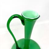 Empoli green opaline carafe vase