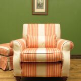 MULTIYORK ARMCHAIR AND FOOTSTOOL