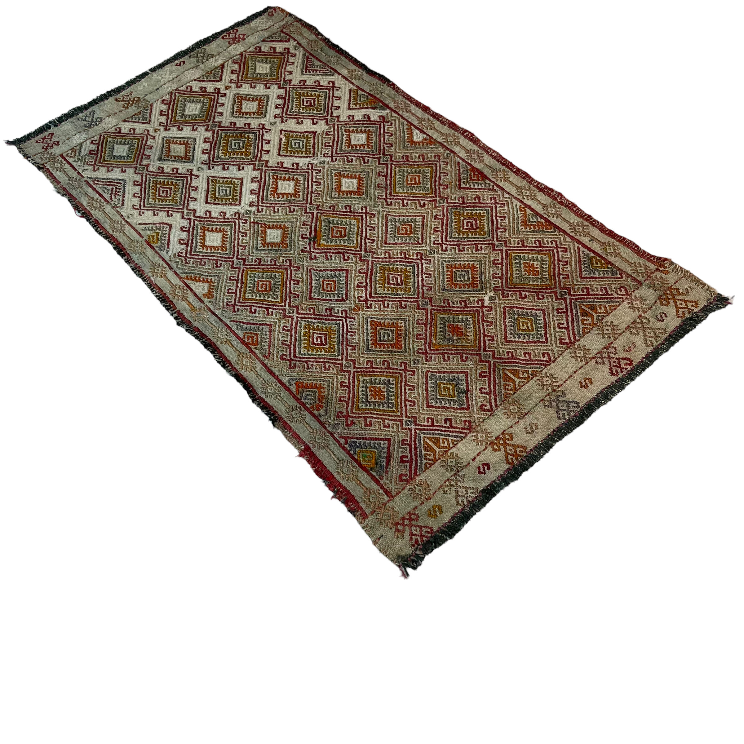 Vintage Turkish Kilim Rug , 90 x 50 cm