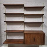 Modular shelving system in rosewood by Kai Kristiansen, Denmark, 1960s.