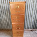 4-drawer wooden filing cabinet