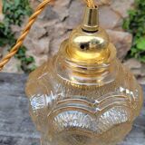 Moulded glass globe walking lamp