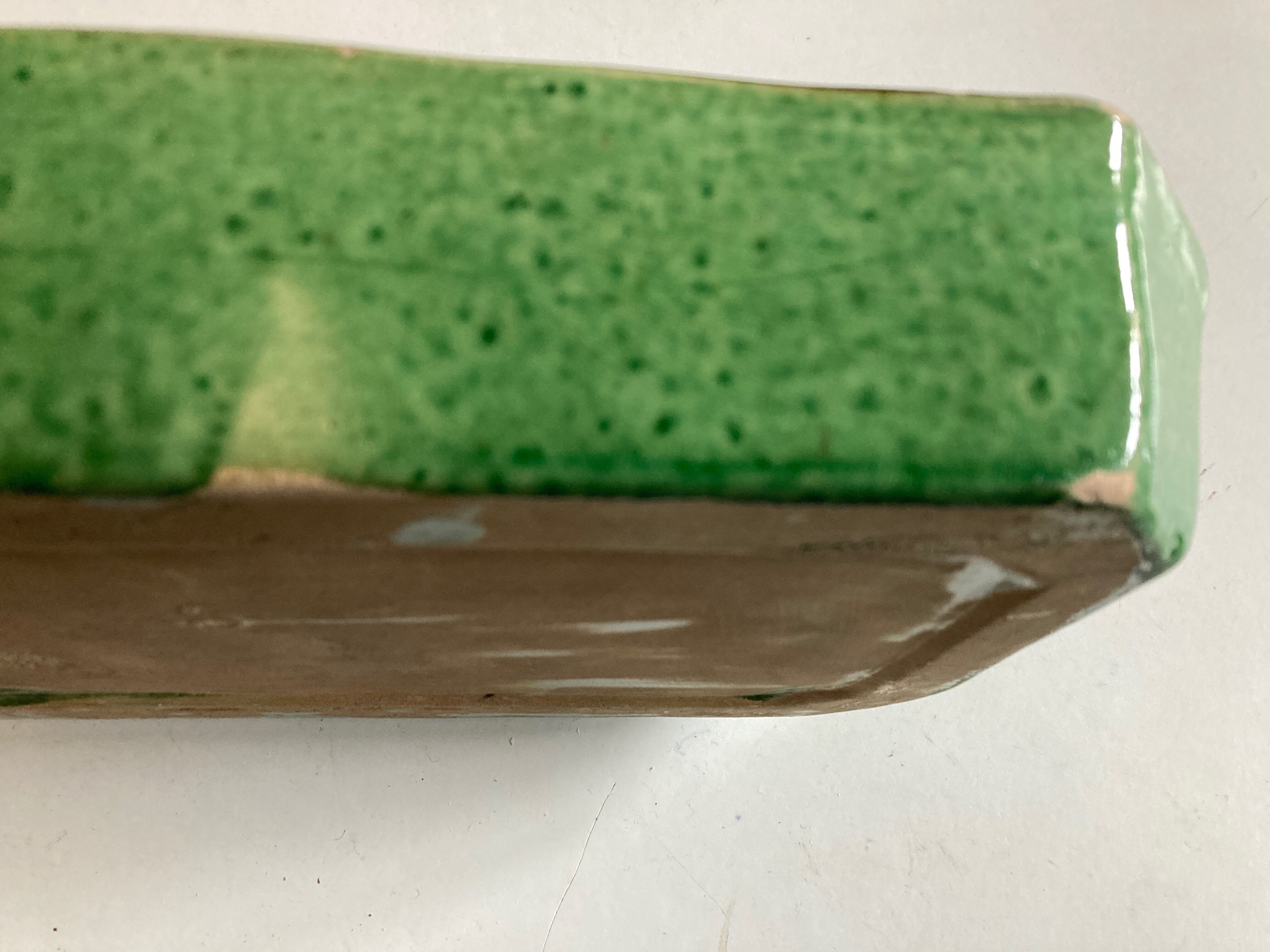 Glazed earth centerpiece dish Aegitna Vallauris 1960