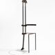 Sculptural steel chair, 1980s