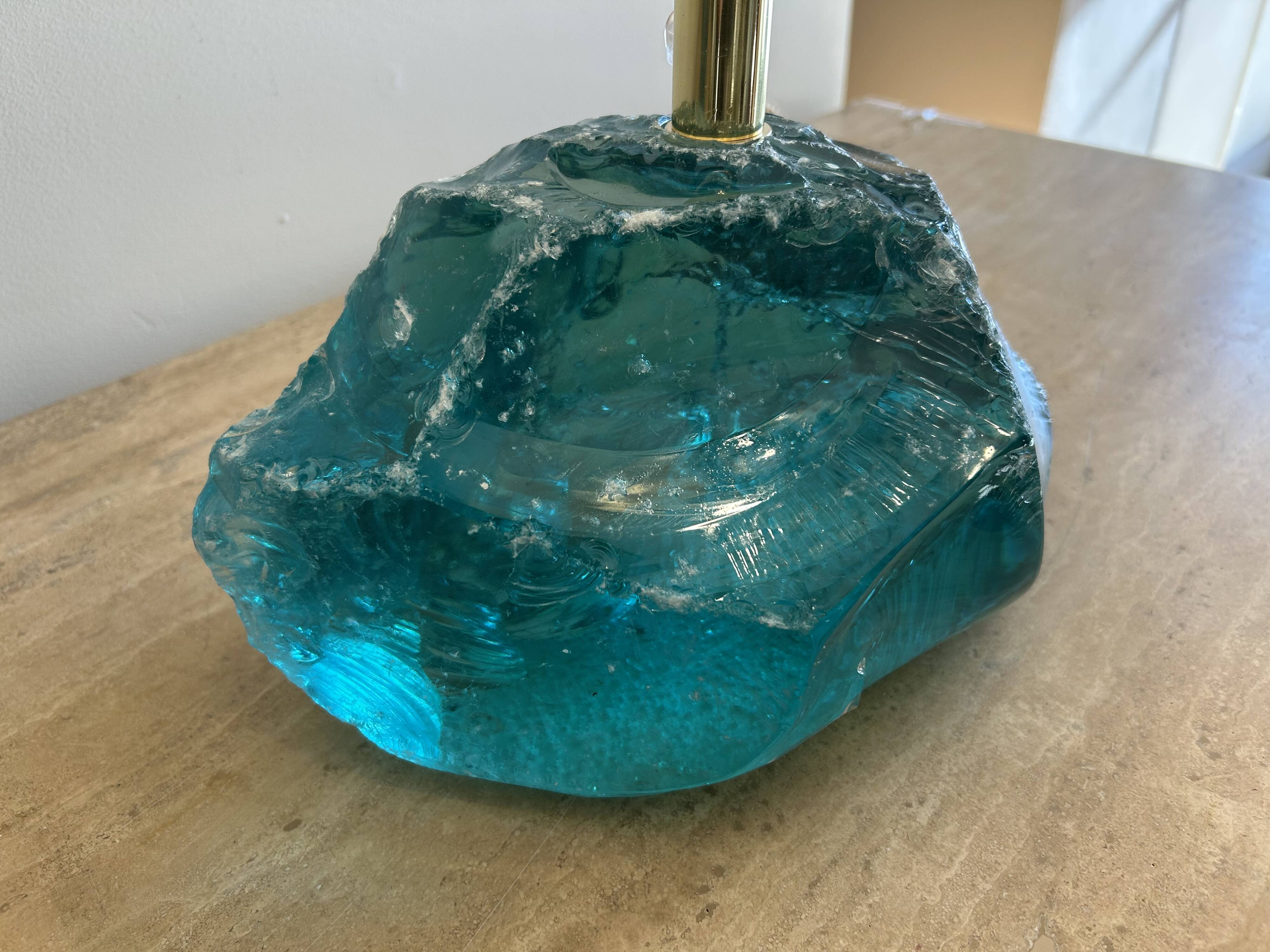 Pair of lamps, Murano, pebbles