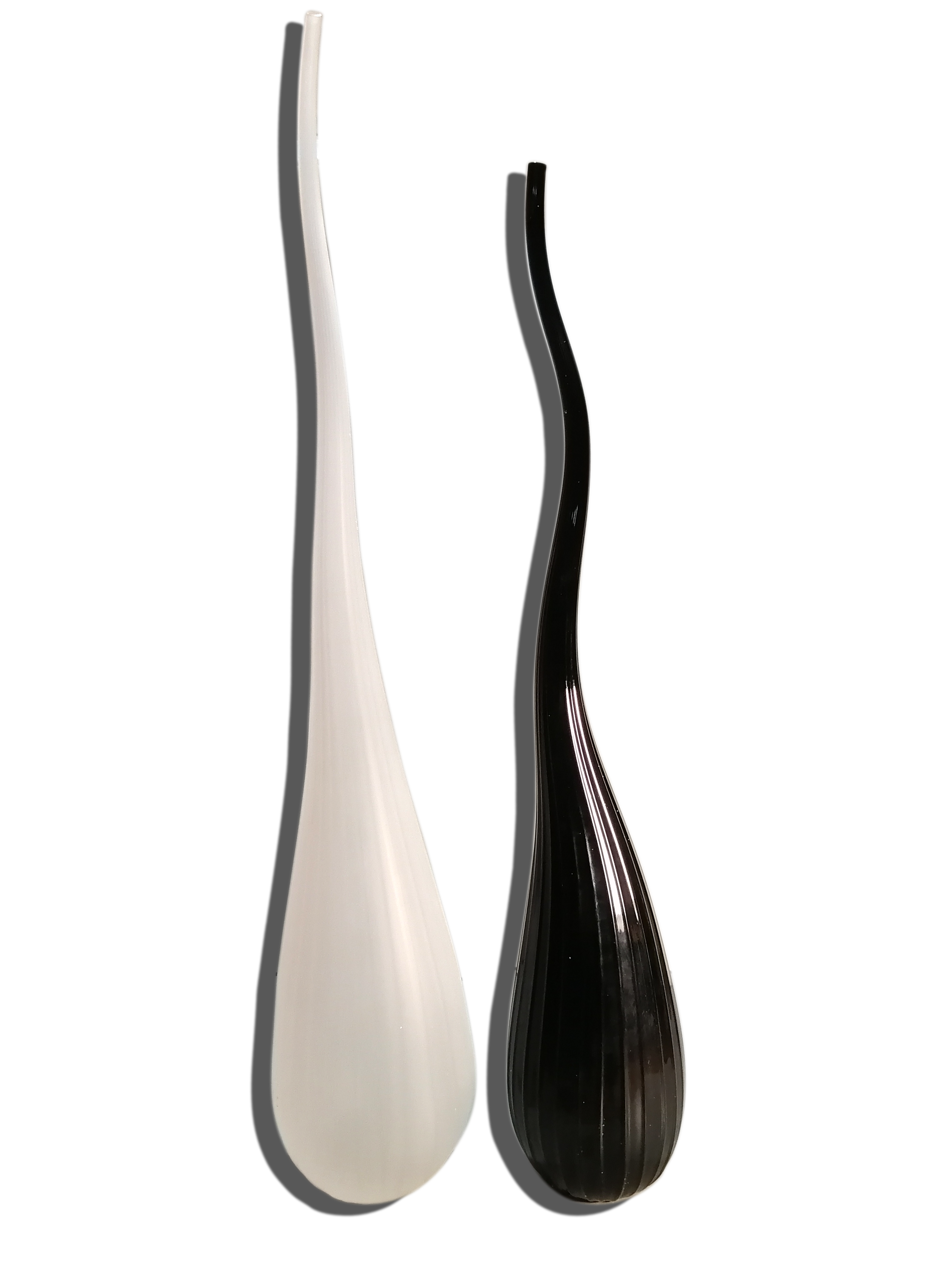 Salviati by Renzo Stellon two vases soliflore model Aria murano glass