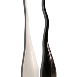 Salviati by Renzo Stellon two vases soliflore model Aria murano glass