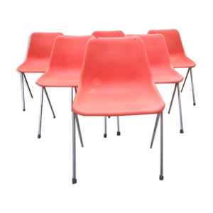 Série de 6 chaises vintage
