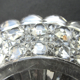 Underwear of decanter or bottle, crystal with diamond points signed BACCARAT