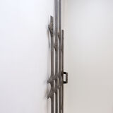 Brutalist cast aluminum door panel in the style of Paul Evans, 1960s