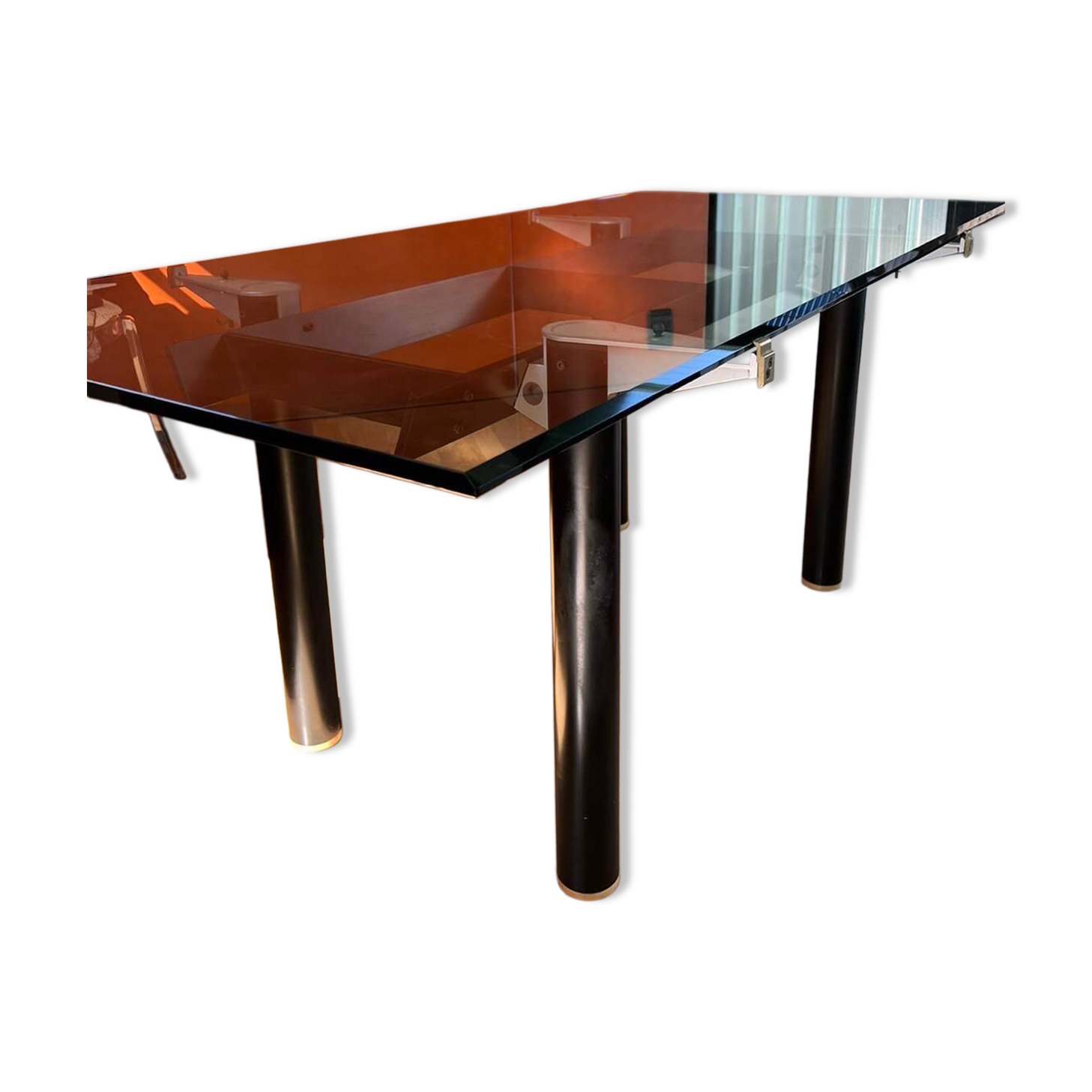 Glass dining table