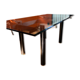 Glass dining table