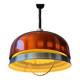 Suspension UFO Space Age orange transparente