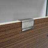 Vintage wall coat rack with 8 hooks and mirror