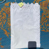 Two GC embroidered pillowcases