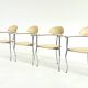 Set of yellow Marilyn Stiletto dining chairs Arrben Italy