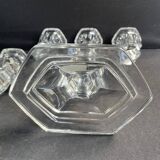 Pair of crystal candlesticks – Bernard Schott – Hellert (Moselle)