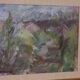 Original Swedish oil on panel – “Path” by Steneld – vintage & framed – 60 × 50 cm (23.6" × 19.7")
